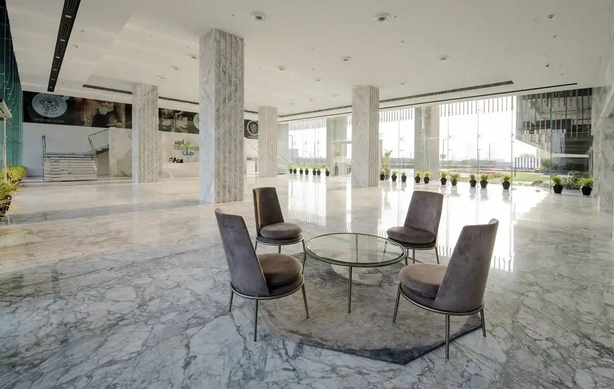 Interior view with round table actual images