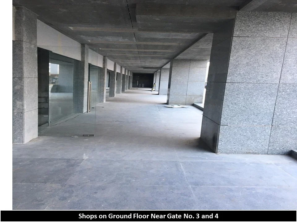 Parking lift area on ground floor