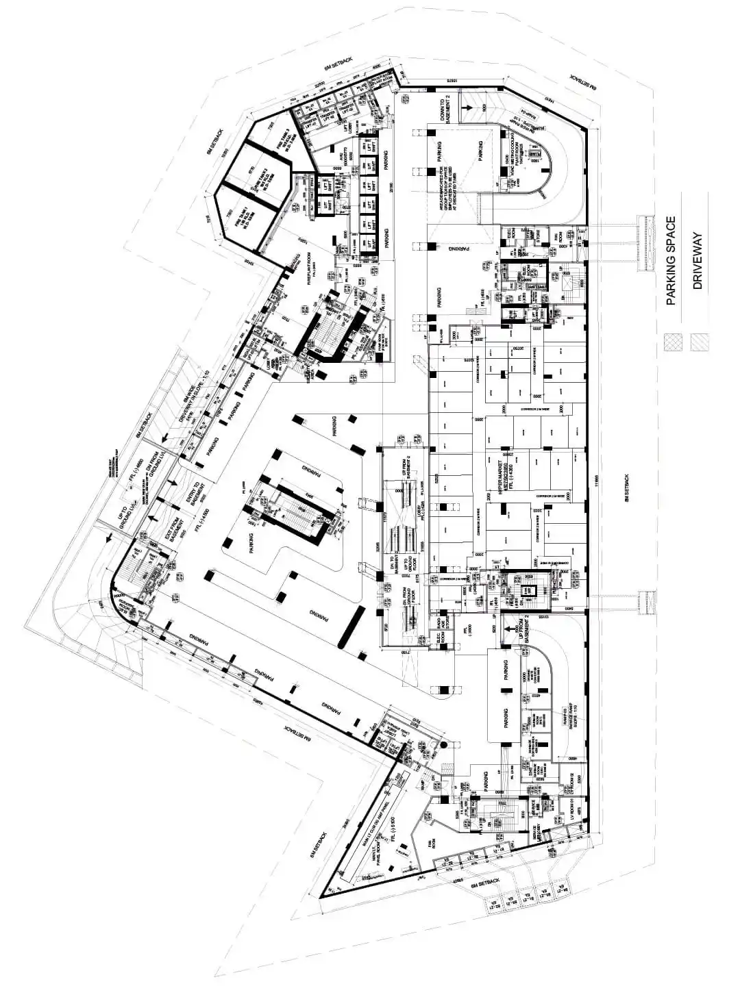 basement Floor Plan of aipl joy central