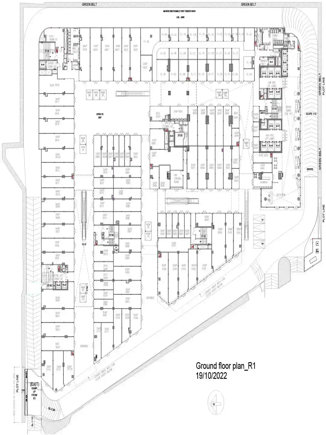 ground Floor Plan of aipl joy gallery