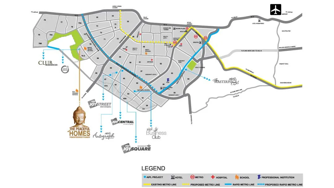 aipl the peaceful homes direction map